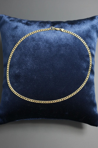 Solid 9ct yellow gold curb - solid,