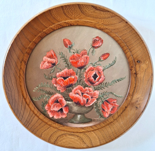 Original oil painting poppies - original,
