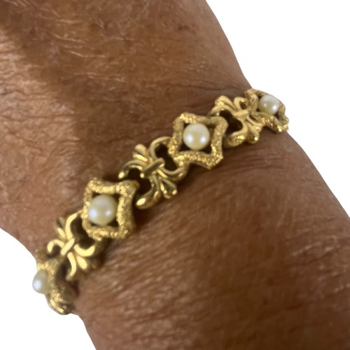 Vtg mid century gold tone - mid,