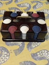 Vintage Poker Chip Set In