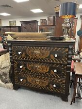 Unusual Victorian Pine Large Antique Chest of Drawers