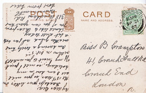 Genealogy postcard family - postcard,