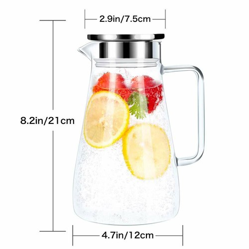 Glass pitcher water jug - glass,