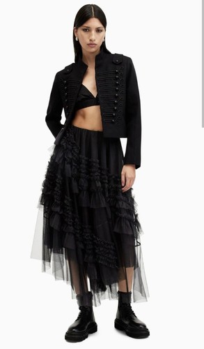 Allsaints black jen tulle - allsaints,