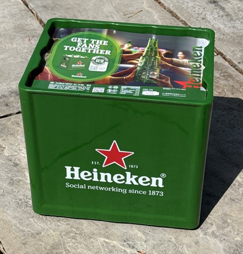 Heineken beer crate and ice - beer,
