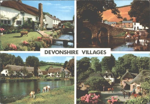 Devonshire villages multi view - villages, multi-view