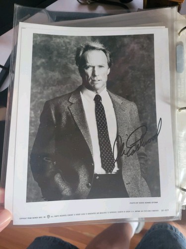 Clint eastwood hand signed - eastwood,