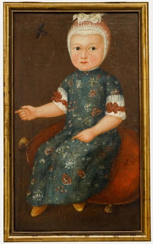 18th century oil girl - oil,