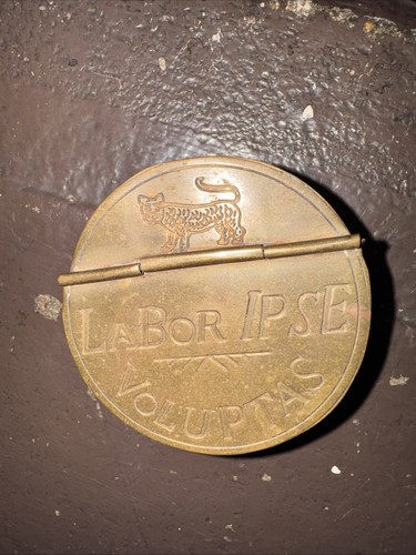 Brass tobacco snuff box - tobacco, labor