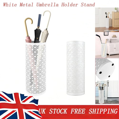 White metal umbrella - metal,