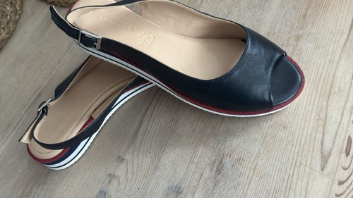 Salamander leather slingback - salamander,