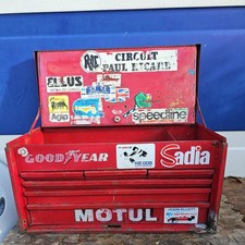 Original Vintage Snap On Tools Drawer Top Chest Tool Box Red Snap-On Retro