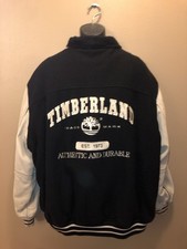 Timberland Varsity Jacket 3XL Wool Leather Sleeves Fall 2003 Y2K Streetwear