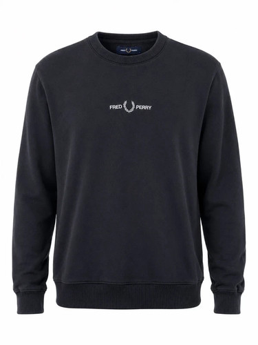 Fred perry black - fred, embroidered