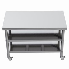 Commercial Kitchen Work Bench Catering Stainless Steel Food Prep Table Worktop