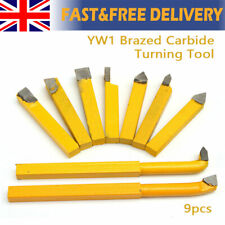 9 Pcs YW1 Carbide Tipped Lathe