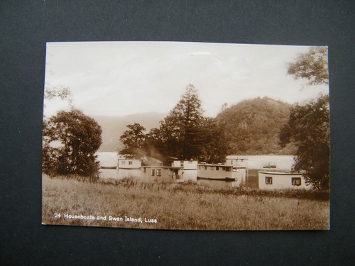 Old postcard houseboats - postcard, of