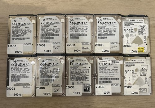 Joblot 250gb hitachi hgst - 10, x