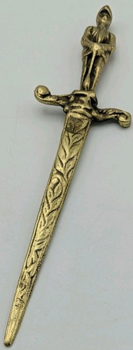 Vintage solid brass letter - vintage,