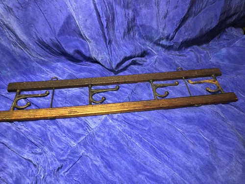 Vintage folding hooks oak - vintage,