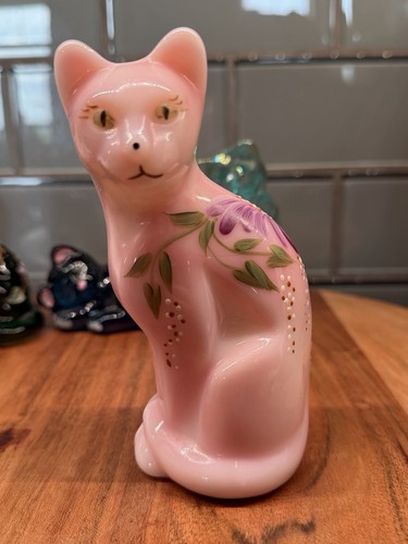 Fenton rosalene cat figurine - fenton,