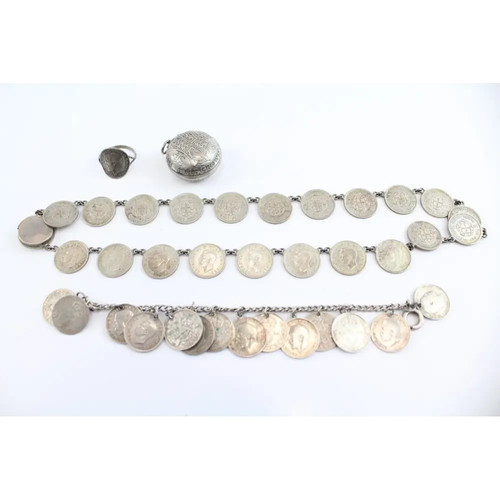 Mixed grade silver coin - mixed,