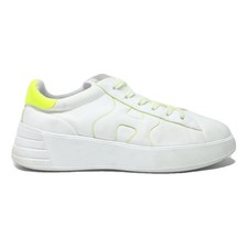 HOGAN Interactive Mens Low Top Trainers White & Neon Leather UK 6.5 Casual
