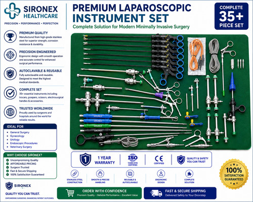 34pc laparoscopic surgery - 34pc, set