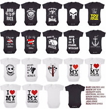 UNISEX BABY GROWS/Rock/Metal/Skull/Tattoo/Funny/Toddler/Newborn/Gift/Bodysuit