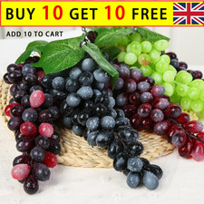 18 grapes Bunches Artificial Hanging Flower Garland Vine-Ivy  Plant Leaves Decor
