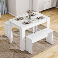 Dining Table and Bench Set