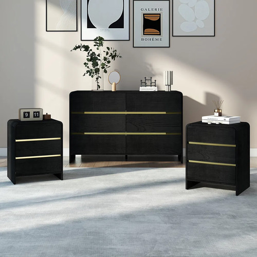 Black chest drawers and - black,