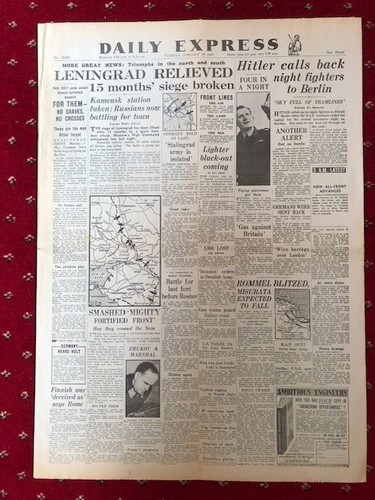 Leningrad newspaper wwii - newspaper,