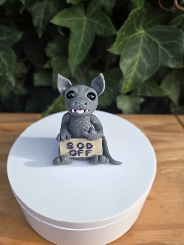 Handmade gargoyle ornament - handmade,