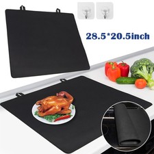 72x52cm Heat Resistant Glass Stove Cover Protector Electric Induction Hob Mat