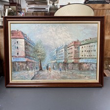 Large Oil On Canvas Painting