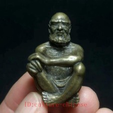 1.7 Inch Old Chinese Bronze Carving Buddhism Buddha Statue Pendant Collection