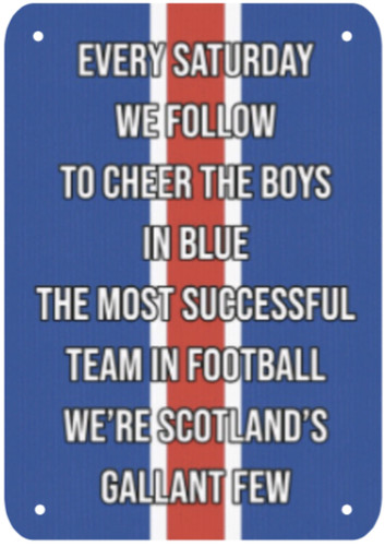 Glasgow rangers quote song - glasgow,