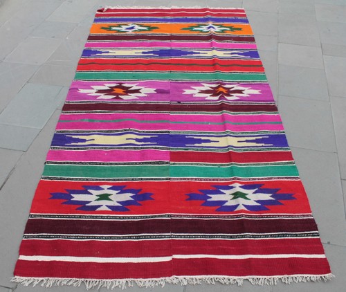 Turkish kilim rug x96 - rug, 47''x96''