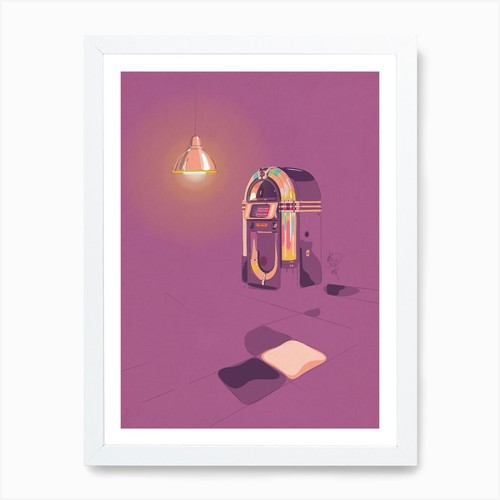 Wurlitzer jukebox art print - wurlitzer,
