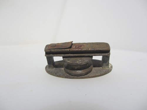 Small victorian brass pulley - victorian,