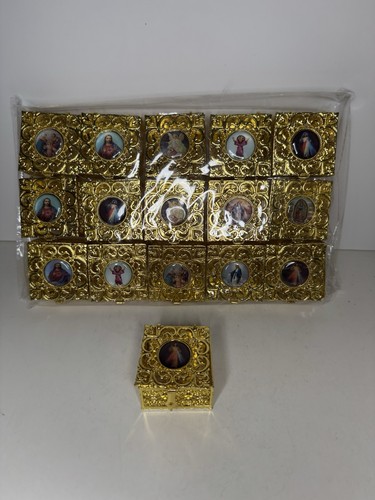 Gold metal religious blessing - metal,