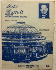 1968 program Intnl Boxing