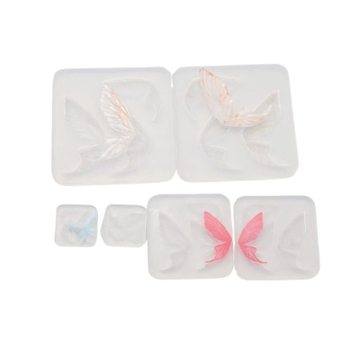 Butterfly ear silicone mold - butterfly,