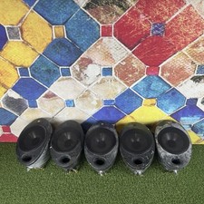 5 x KEF HTS 2001 EGG SATELLITE/SURROUND SOUND SPEAKERS IN BLACK