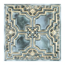 Used Tin Ceiling Tiles Decorative 3D panels for Groggery PL16 Bluish gold 10pcs