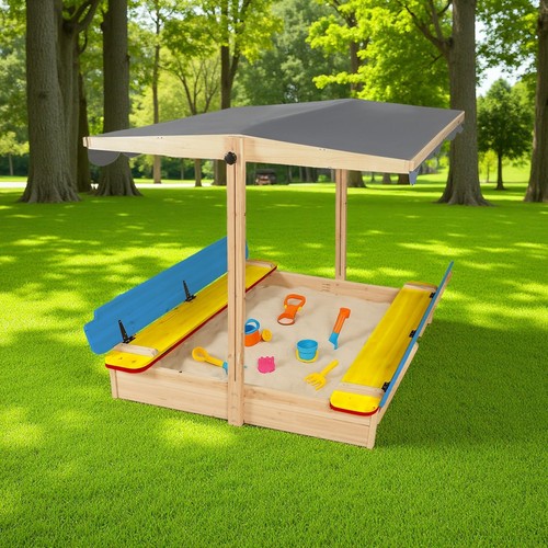 Large wooden sandbox outdoor - wooden,