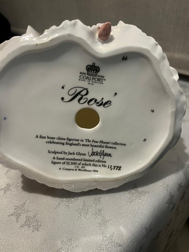 Coalport figurine rose limited - rose,