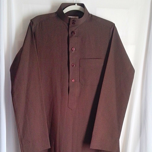 Rawah men brown thobe - brown,