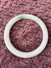 Cloudy Jade Bracelet  ( Real Jade Burmese )
